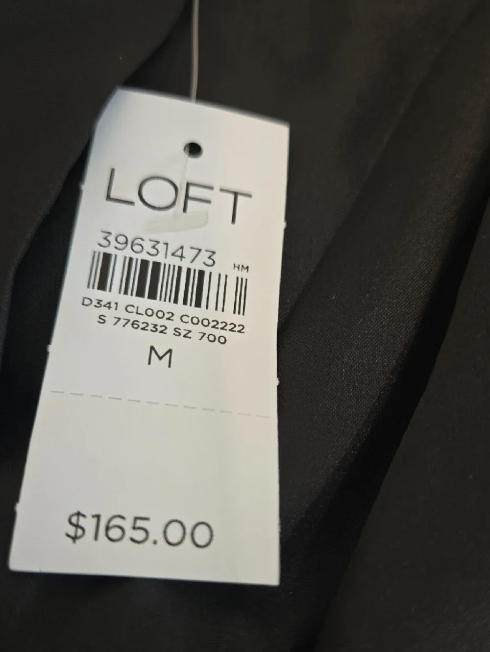 LOFT Black Velvet Tuxedo Double-Breasted Blazer